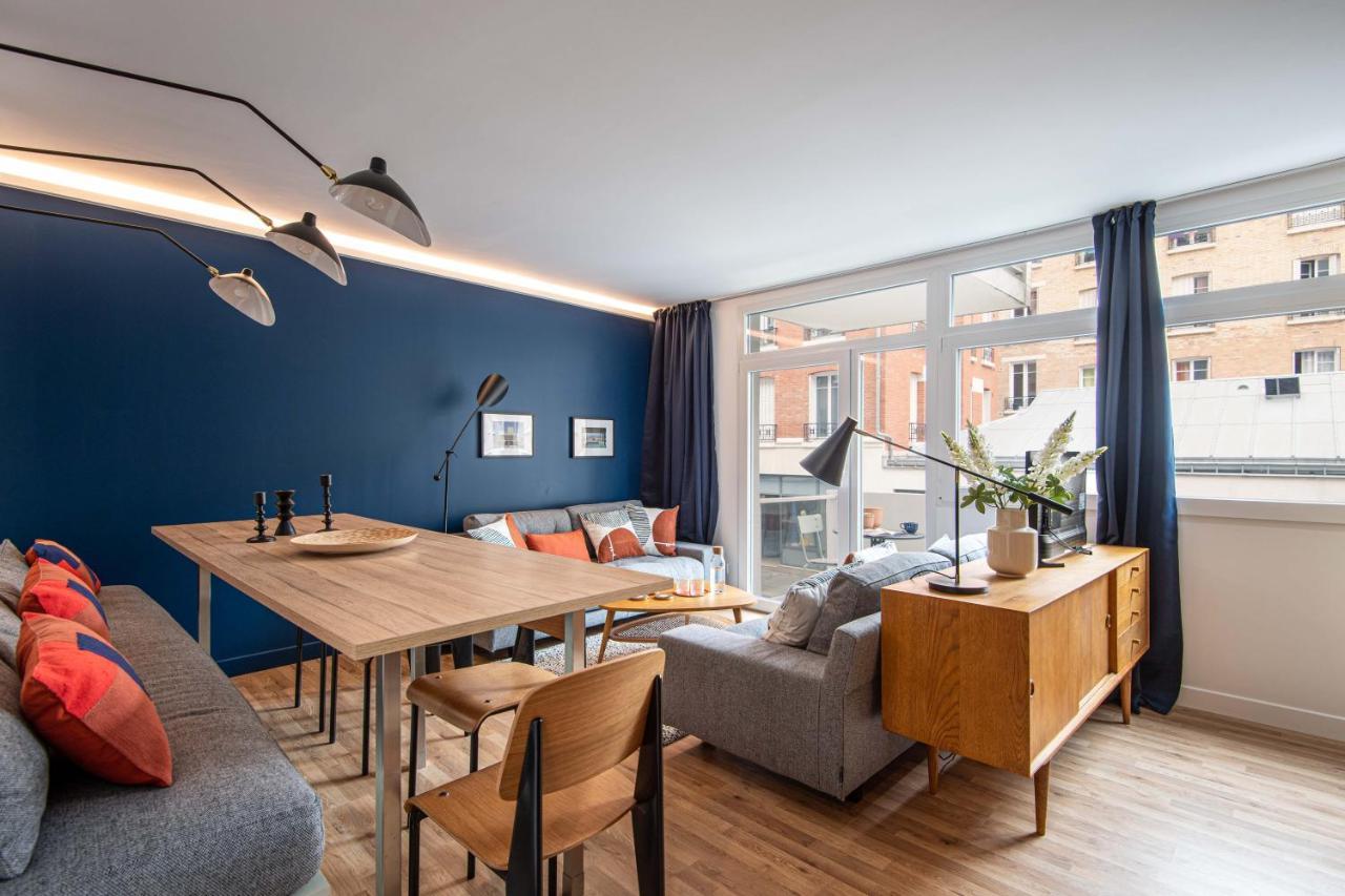 New - Appt Style Le Corbusier Avec Balcon - 8 Pers Lägenhet Paris Exteriör bild